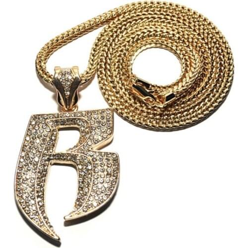Ice Out AAA Rhinestone Lobster Clip Pendant Necklace Fashion Hip Hop Rapper Jewelry For Men Party Gift Droppshiping
