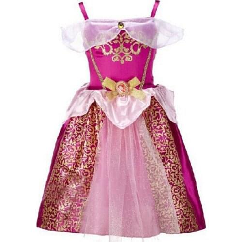 Girls Dress Belle Cinderella Dress Rapunzel Elsa Costume Snow White Girls Christmas Dress Kids Halloween Costume Vestidos