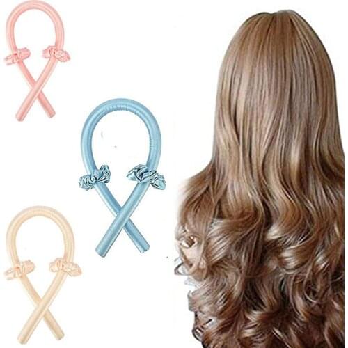 Heatless Curling Rod Headbands Hair Roller Silk Curling Ribbon Silk Curling Lazy Curler