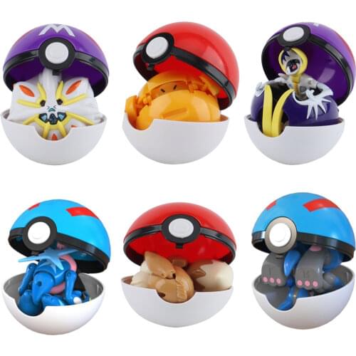 Pokemon Elf Ball Variant Toy Model Pikachu Jenny Turtle Pocket Monsters Pokemon toys Action Figure toy Christmas halloween gift
