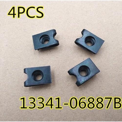 4 PCS License plate fixing spring nut FOR Hyundai FOR kia OEM 1334106887B 13341-06887B