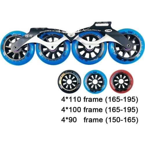 JK Original Cityrun Inline Roller Skates Base 4*90/100/110mm Frame & Wheels for Speed Skating for Adult Kids Skates Boots XX2