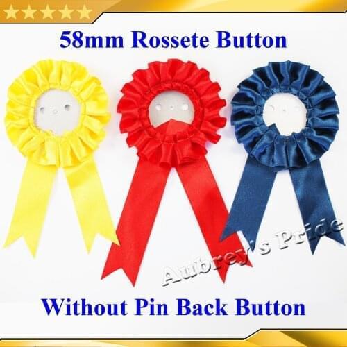 2-1/4" 56-58mm 50 Sets Paper back Rosette without Pin Badge Button Supply Materials for NEW Professional Badge Button Maker