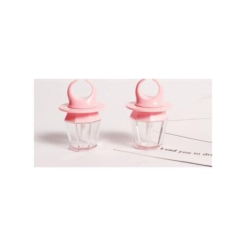 8ml pink Lip Gloss Tube Lips Balm Bottle wand Brush Container pink Diamond Ring Shape Empty lip gloss Bottle Lipgloss Tube