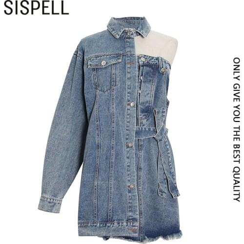 Модные джинсовые платья SISPELL China At AliExpress