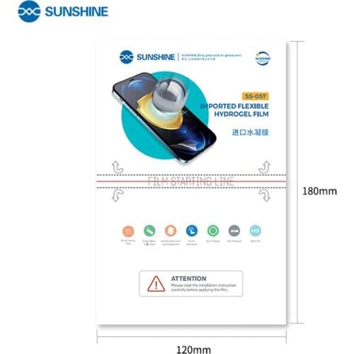 SUNSHINE New SS-057 Hydrogel Film For SS-890C Machine Cutting 7 inch Front Rear Film Tablet Screenback Cover Protectivex