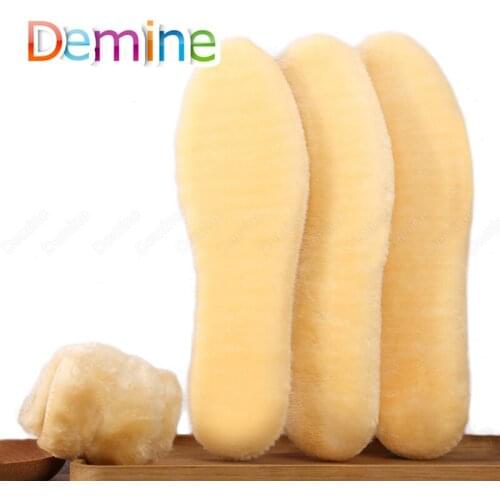 Winter Keep Warm Shoes Pad for Women Men Snow Boots Inserts Thicken Imitation Wool Heated Shoe Insoles Foot Warmer Cushion Pad