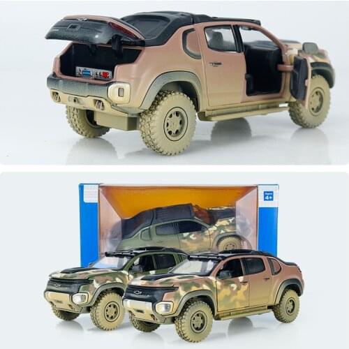 1:32 High Simulation Chevrolet Colorado Jungle Mud Off-road Vehicle Sound and Light Back Toy Simulation Boy Gift