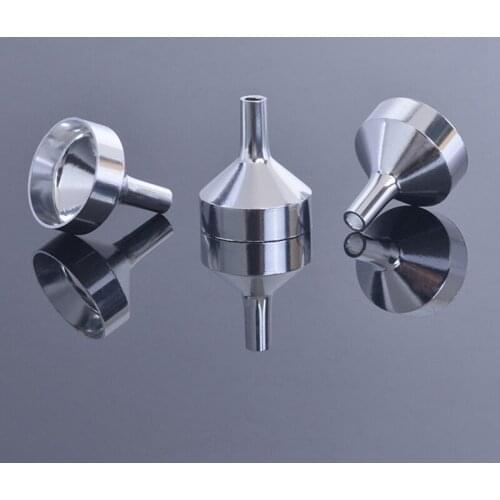 1PCS Stainless Steel Funnel Metal Mini Funnels Transferring Liquid For Perfume Split Bottles Container