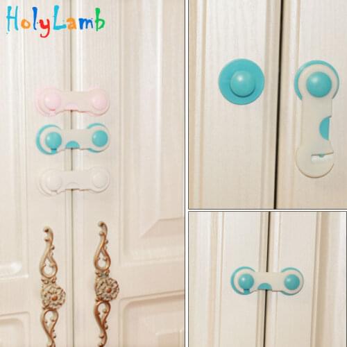 3Pcs/Lot Baby Safety Protection From Children Cute Cartoon Safety Locks for Refrigerators Cabinet Drawer Lock Castle Chateau