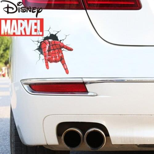 Marvel 3D Spiderman Car Sticker Spiderman Home Child Decoration Car Door Body Cover Scratch Scratch Decoration