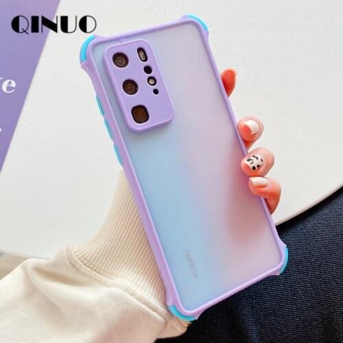 For Samsung Galaxy S21 Ultra S20 FE Plus Shockproof Phone Case coque Samaung S8 S9 S10 Plus M31 M51 Matte Transparent Back Cover
