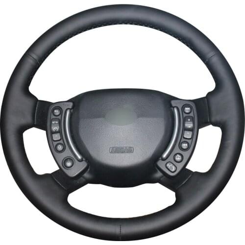 Black Synthetic Leather Car Steering Wheel Cover for Land Rover Range Rover 2003-2012