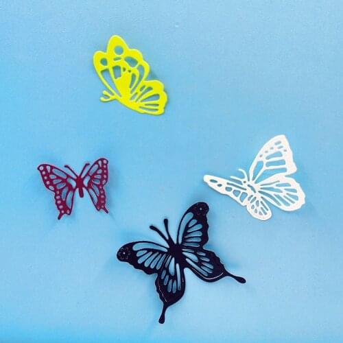 Four Butterflies New Cutting Dies Scrapbooking Embossing Folders for DIY Album Card Making Craft Stencil Greeting Photo Paper