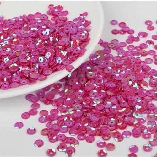 Hot Sale Colorful Dia 6mm(about 1200pcs) Laser Round Sequins For DIY Clothing Craft Scrapbooking Art Decoration Jewelry Making