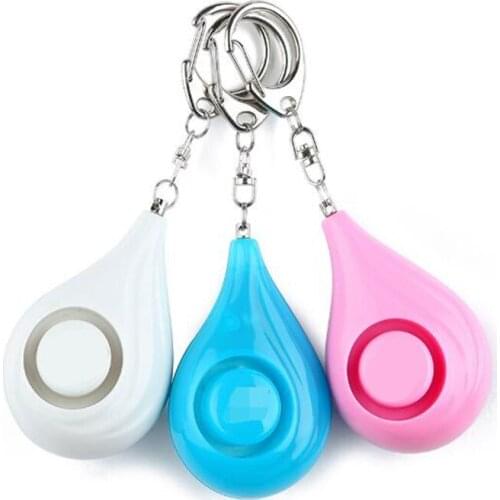 Water Drop Type Flashing Personal Alarm 125DB Sound Sensor With Bright Light