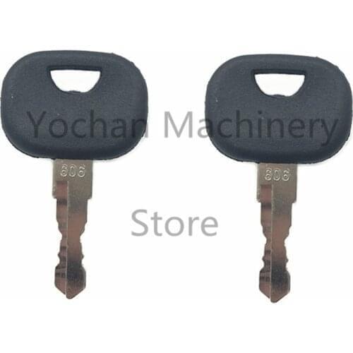 2 Pcs 606 Ignition Key For Liebherr John Deere Track Loader Heavy Equipment Starter Free Shipping