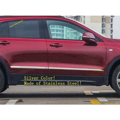 Side Door Body Molding Cover Trim Door Protective Kit Accessories Parts Fit For Cadillac XT4 2019 2020 2021