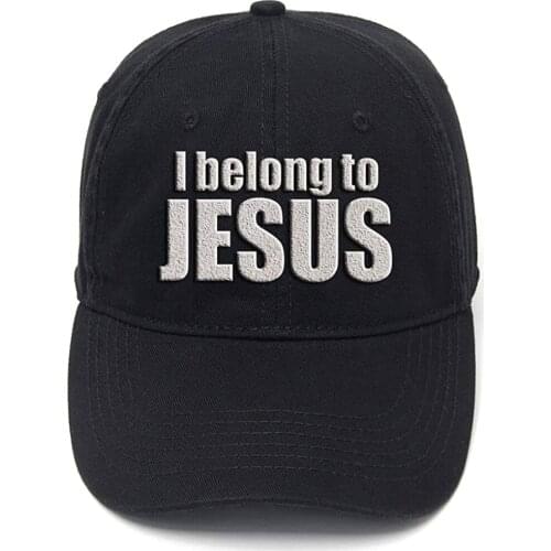 Lyprerazy I Belong to Jesus Washed Cotton Adjustable Men Women Unisex Hip Hop Cool Flock Printing Baseball Cap