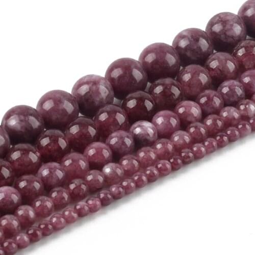 Natural Glossy Mica Stone Beads Round Loose Beads For Jewelry Making 4/6/8/10/12mm DIY Handmade Bracelets