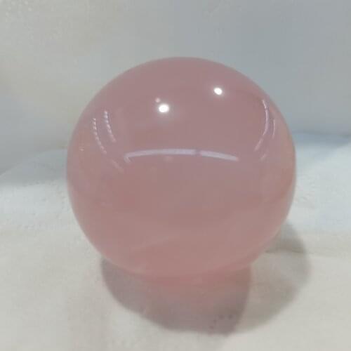 Natural Pink Rose Quartz Crystal Healing Ball Sphere
