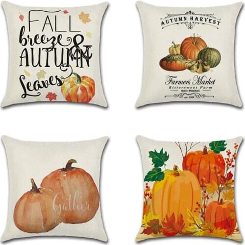 Thanksgiving gift pillowcase Autumn Pumpkin pattern hug pillowcase cushion cover Home Decor