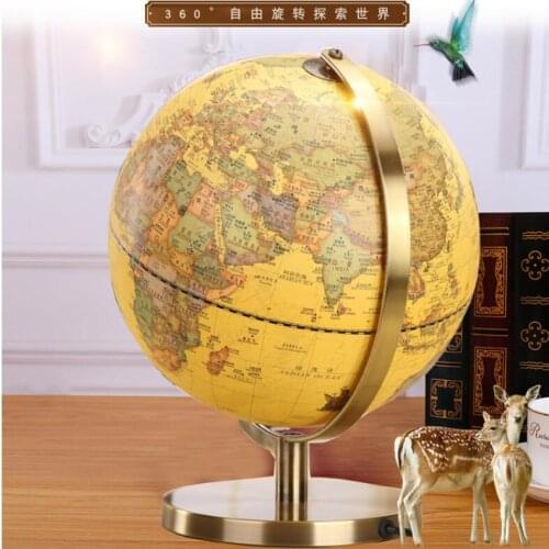 Antique globe ornaments students high definition Student retro decorations globe teaching edition office living furnishing Globe