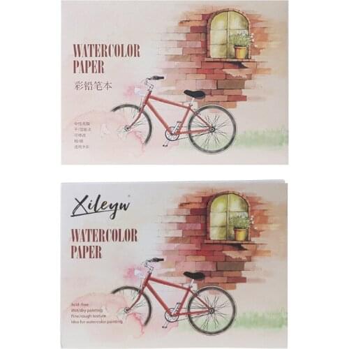 P82A 12Sheet A5/A6 Watercolor Sketchbook Paper for Drawing Painting Color Pencil Book
