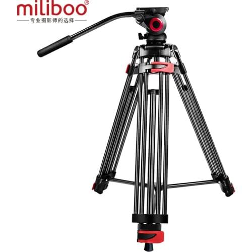 MTT602A 76 " Max Height Professional Aluminum Camera Tripod for Camcorder/DSLR Stand Video Tripod with Fluid Head