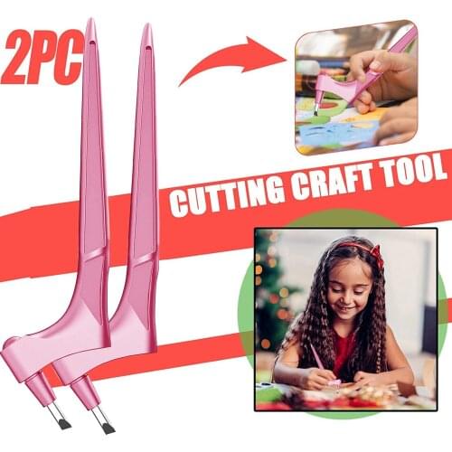 2 Pcs Craft Cutting Tools 360 Rotating Blade Paper-cutter 3 Replace Blade Cutting Knife Diy Art Wear-resisting Art Cutting Tool