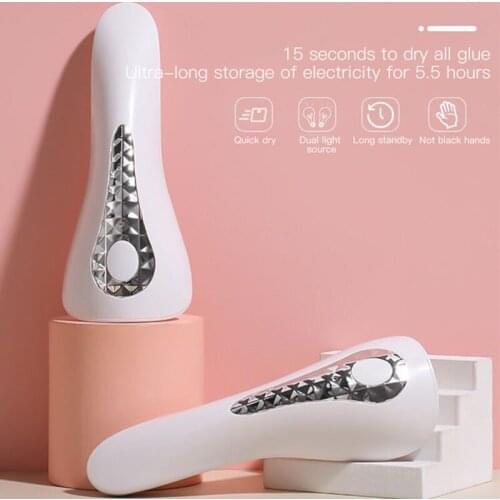 Handheld Nail Dryer 18W UV Lamps Light Eyelash Quick-drying Mini Phototherapy Lamp Rechargeable Nail Dryers Manicure Travel Tool