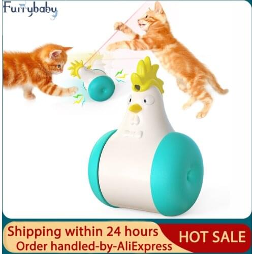 Tumbler Swing Toys for Cats Kitten Interactive Balance Car Cat Chasing Toy With Catnip Funny Pet Products for Dropshipping