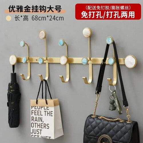 Creative Light Luxury Key Hook Living Room Porch Clothes Hanger Over The Door Hooks for Hanging Door Hook Home Organization