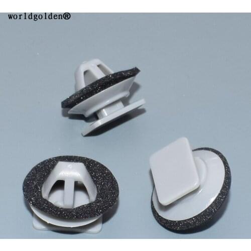 Worldgolden 10pcs plastic fasteners Rocker Panel Fender Clip for Mazda#KD53-51-SJ3A KD5351SJ3A