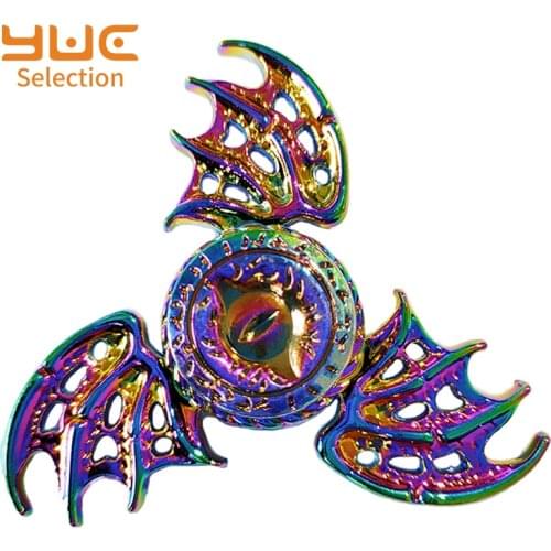 YUC Colorful Fidget Spinner Adult Finger Toys Zinc Alloy Finger Focus Toy Rainbow Bearing Toys for Children R188 Hand Spinner