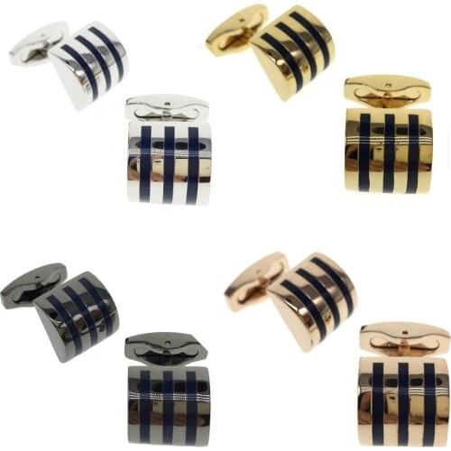 Cuffarts Cufflinks For Men Blue Enamel Classic Square Cufflinks For Gift Masonic Cufflinks Like James Bond Cuff Links