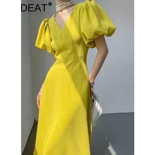 [DEAT] new summer fashion women vacation clothing Korean style summer new fashion temperament slim dress short sleeves WR72607L