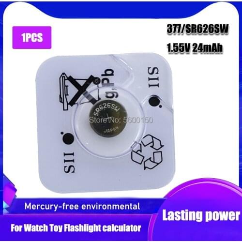 1PCS/lot FOR SEIZAIKEN AG4 377A 377 LR626 SR626SW SR66 LR66 button cell Watch Coin Brand Battery MADE IN JAPAN