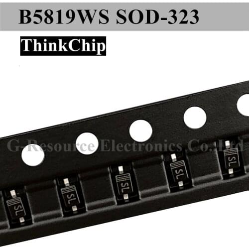 100pcs) B5819WS SOD-323 0805 SMD Schottky diode B5819 (Marking SL) 1N5819 SOD323