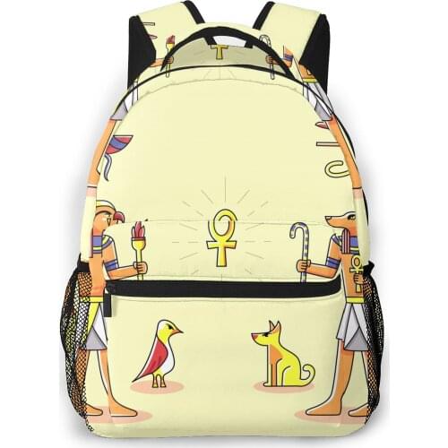 2021 Backpack Women Shoulder Bag Egypt Gods Fashion School Bag For Teenage Girl Backpacks Travel Bag