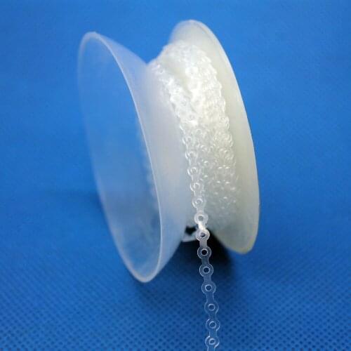 5pcs/set NEW Dental Orthodontics Power Chains Spool Elastic Ultra Long Size Clear
