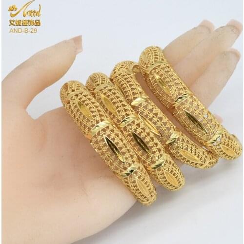 ANIID Hand Bracelets For Women Expandable Bangles Ethiopian Jewelry Inspirational 24K Gold Moroccan Arabic Hawaiian Dubai 2021