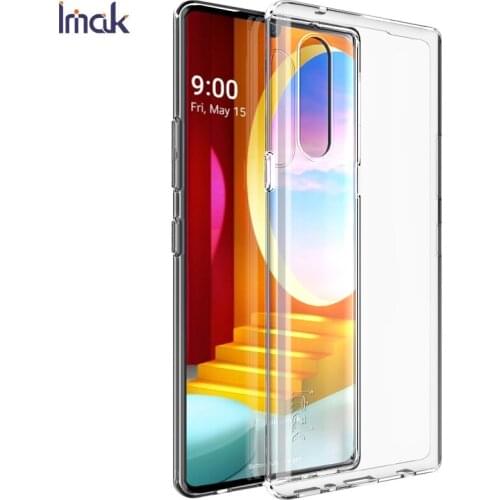 For LG Velvet Case IMAK Ultra Thin Soft TPU Clear Back Cover Phone Cases For LG Velvet