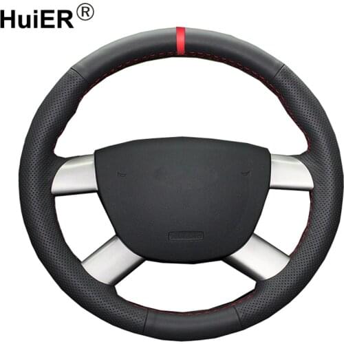 Hand Sewing Car Steering Wheel Cover Volant Funda Volante For Ford Kuga 2008-2011 Focus 2 2005-2011 C-MAX 2007 2008 2009 2010
