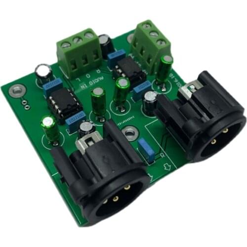 DRV134PA 2.0 Channel Single-ended Balanced Used for Pre-audio Amplifier Headphone Amplifier Board Module Accessory