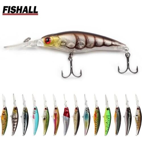 Fishall Shading-x Sinking Minnow Wobbler 50mm 3.5g 60mm 5.9g Deep Diving Hard Lure Artificial Bait Jerkbait