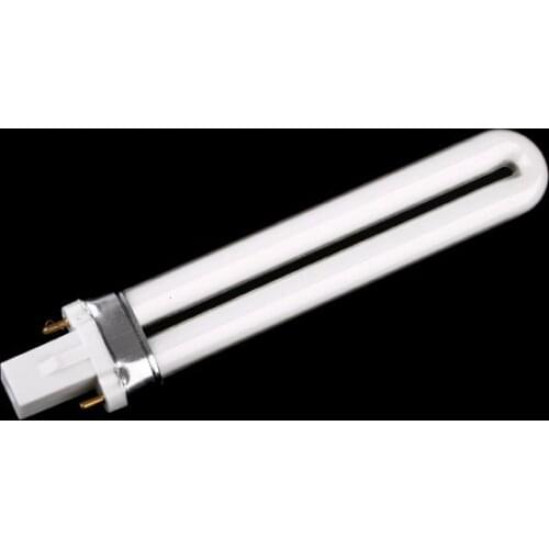 1pc 9W Nail Art UV Gel Dryer White Light Lamp Tube