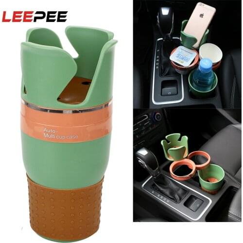 LEEPEE Auto Sunglasses Drink Cup Holder for Coins Keys Phone Stand Multi Function Car Phone Holder Car Organizer Car-styling