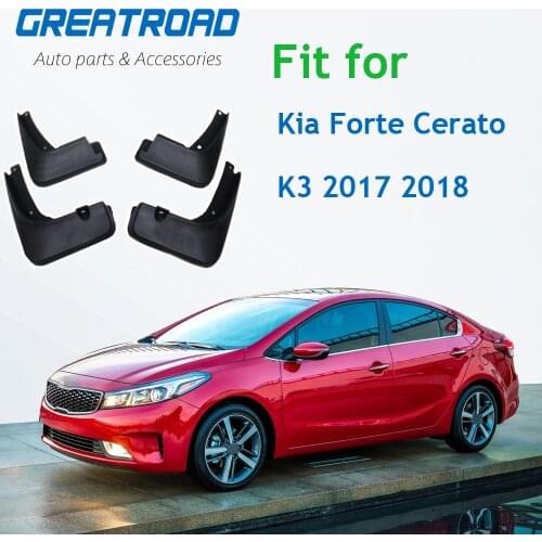 Molded Car Mud Flaps For Kia Forte Cerato K3 2017 2018 Mudflaps Splash Guards Mud Flap Mudguards Car Styling