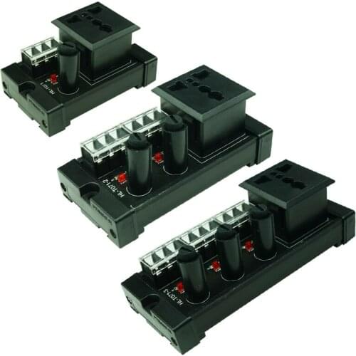 Power outlet module AC power PCB board terminal block for AC power supply electricity current wiring LED indication